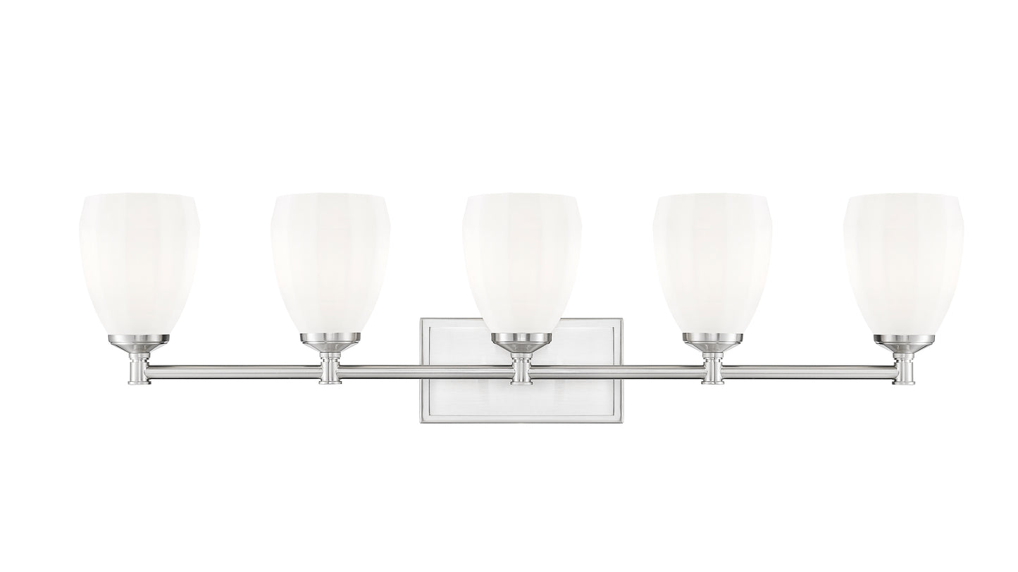 7004-5V-BN - Oren 5 Light 38" Vanity - Brushed Nickel