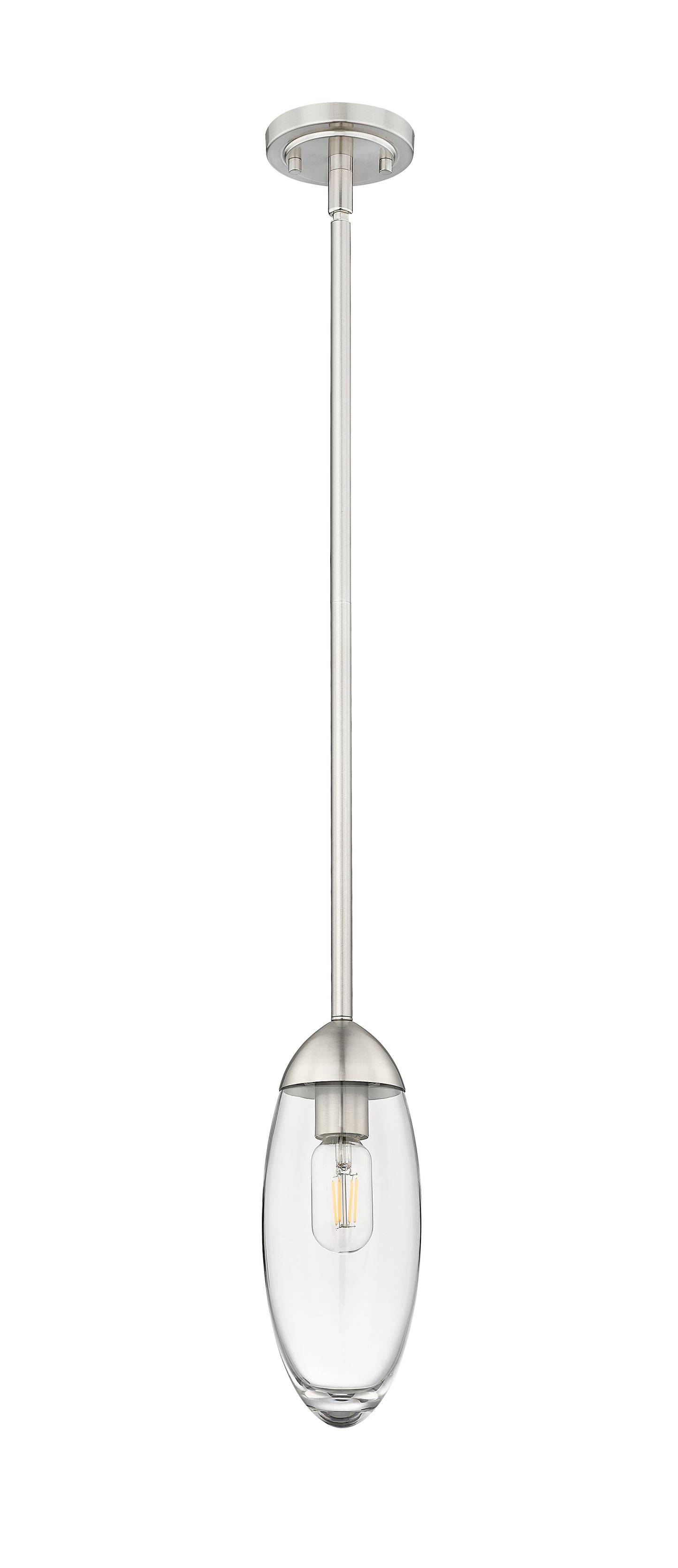 651P-ROD-BN - Arden 1 Light 4" Pendant - Brushed Nickel