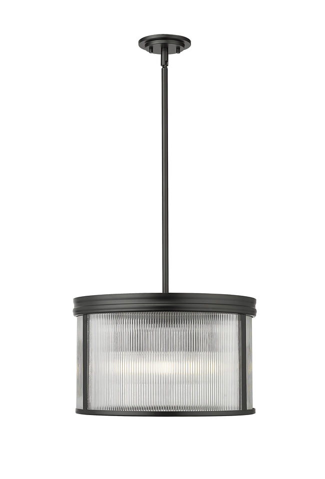 7504P18-MB - Carnaby 5 Light 18" Pendant - Matte Black