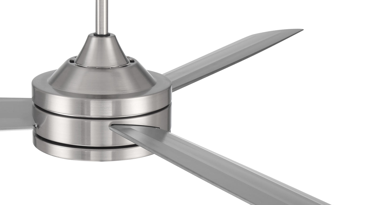 INS62BNK3 - Inspo 62 62" 3 Blade Indoor Outdoor Ceiling Fan - Brushed Nickel