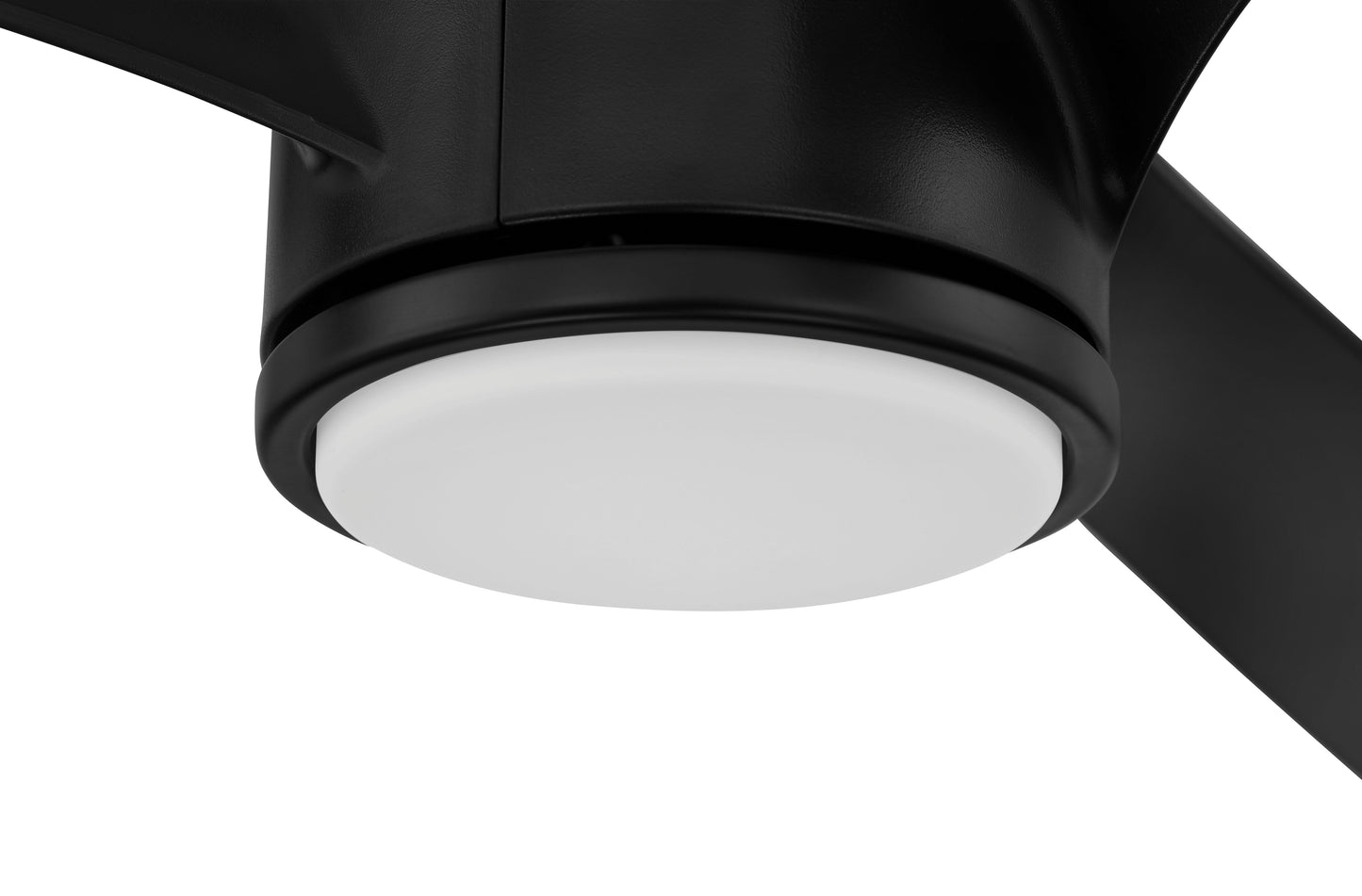 PHB60FB3-NWF - Phoebe 60" Indoor/Outdoor Ceiling fan no Wifi 60" 3 Blade Indoor Outdoor Ceiling Fan with Light Kit - Flat Black