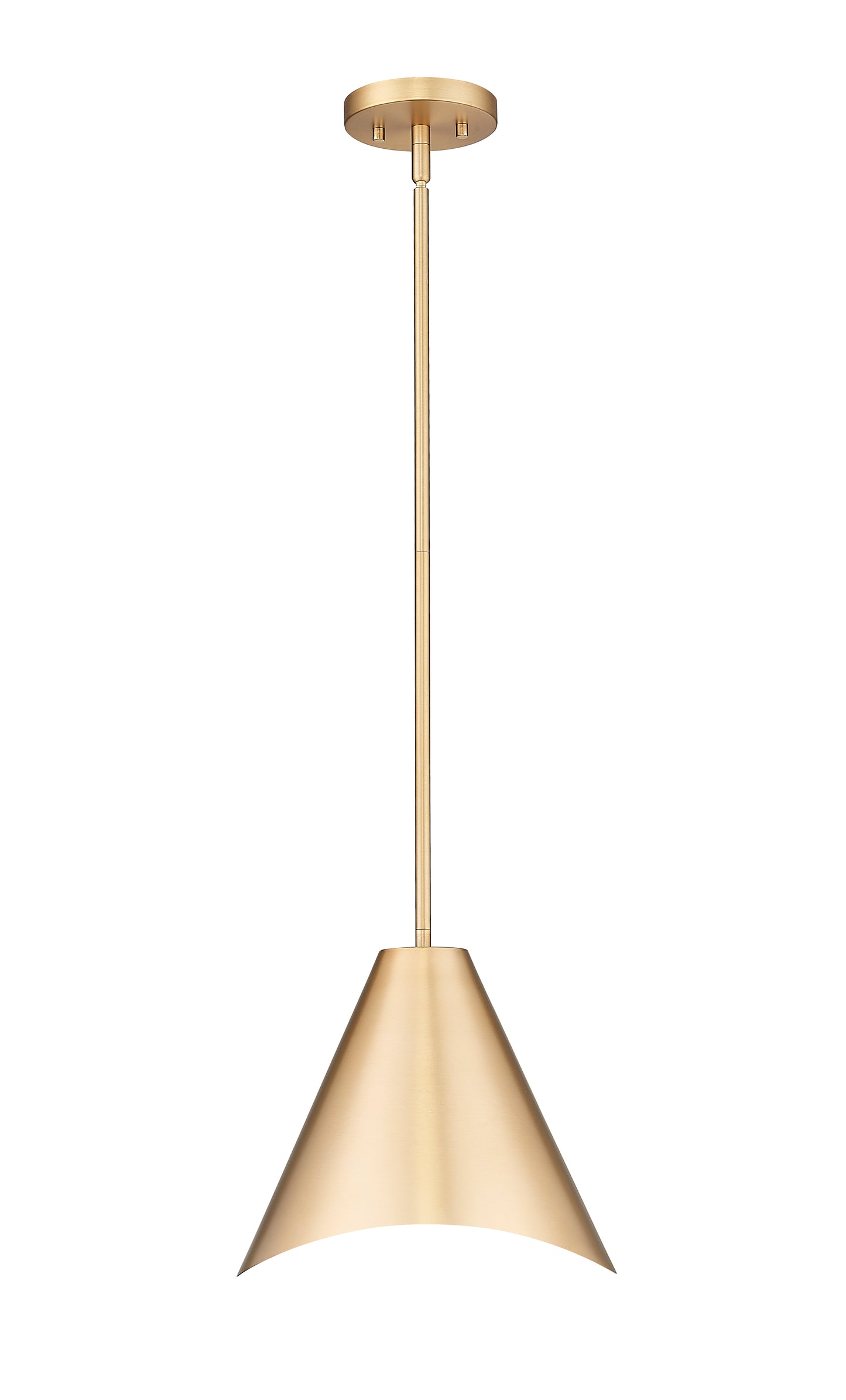 1952P12-MGLD - Aria 1 Light 12" Pendant - Modern Gold