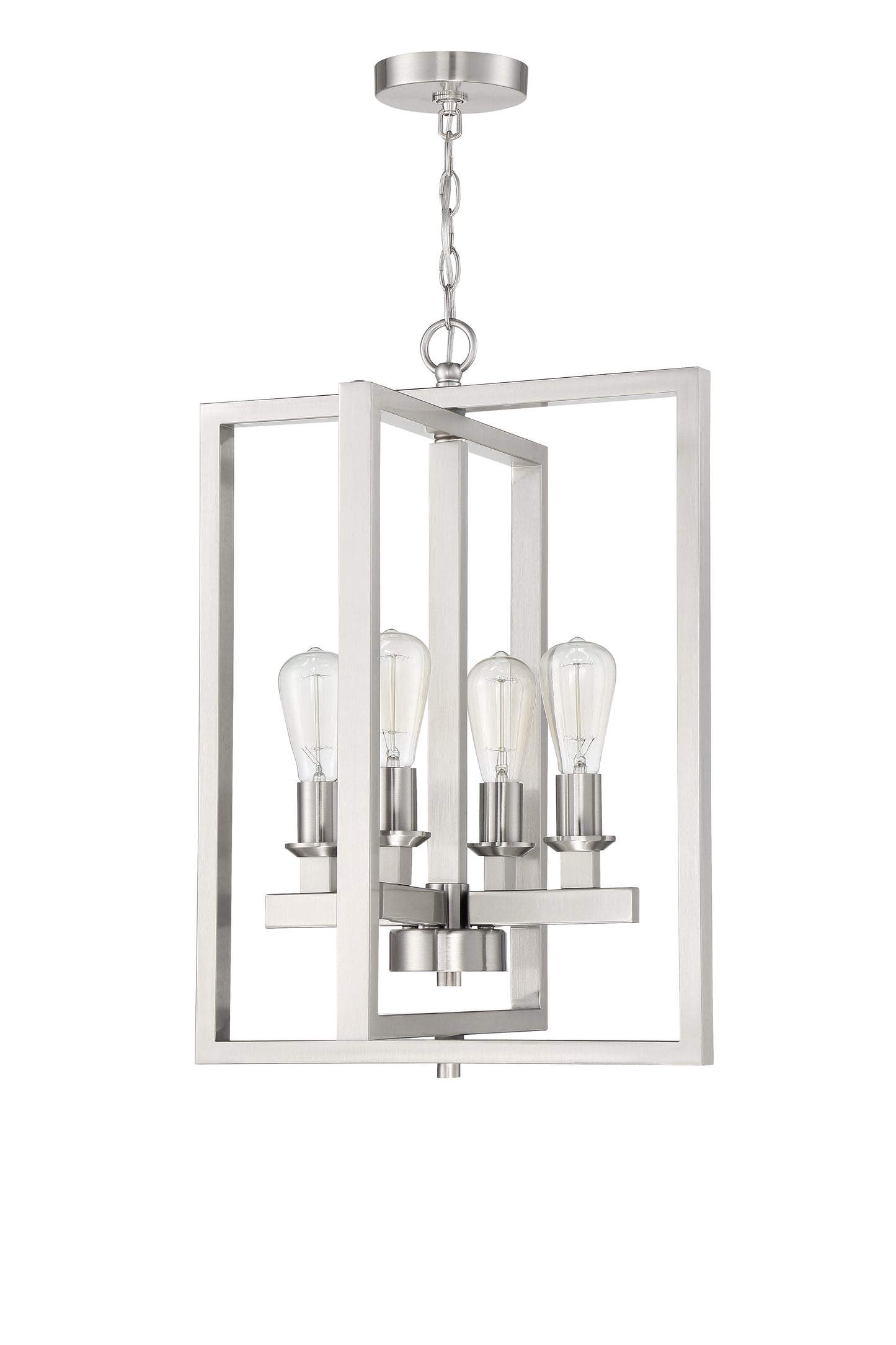 53134-BNK - Chicago 4 Light 18" Wide Foyer Light - Brushed Nickel