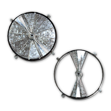 91-8 - 8" Bow tie damper with attached mounting ring