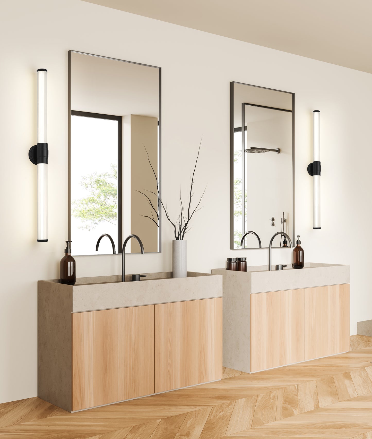 1020-40W-MB-LED - Warwick 1 Light 40" Vanity - Matte Black