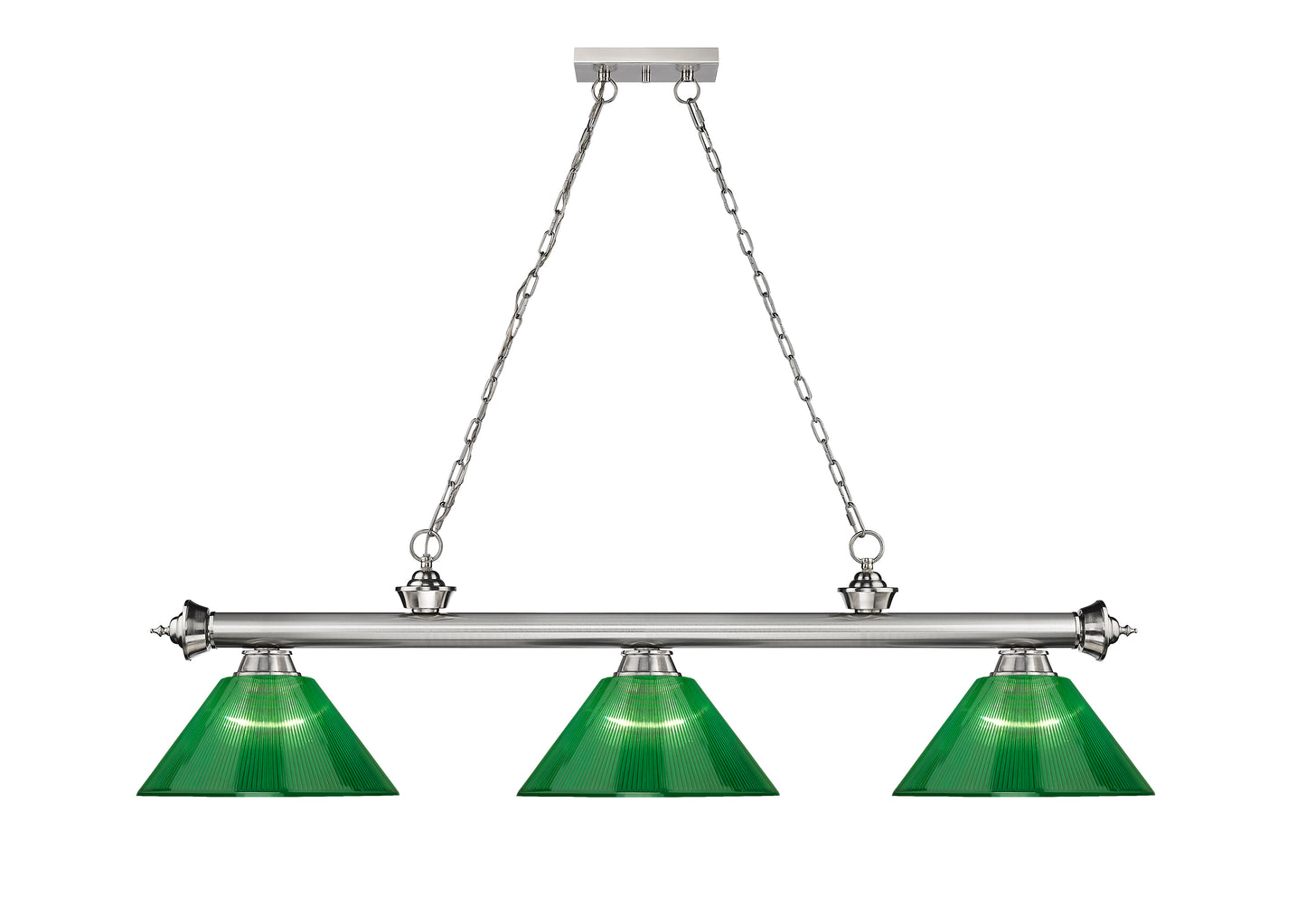 2306-3BN-ARG - Cordon 3 Light 57" Billiard - Brushed Nickel