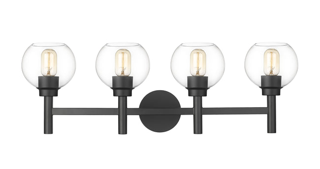 7502-4V-MB - Sutton 4 Light 32" Vanity - Matte Black