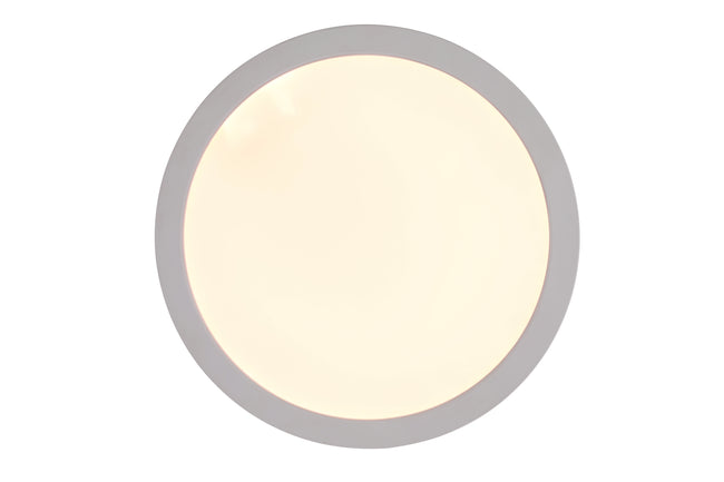 X9409-W-LED-5CCT - Slim Line II 1 Light 9" Wide Flush Mount - White