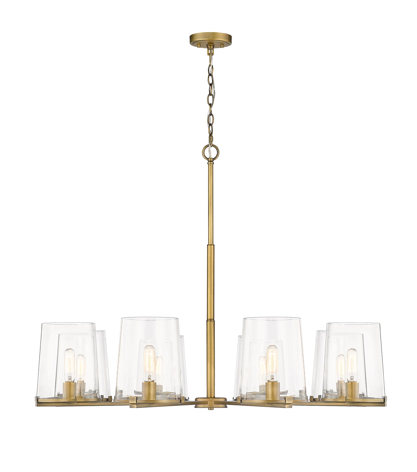 3032-8RB - Callista 8 Light 44" Chandelier - Rubbed Brass