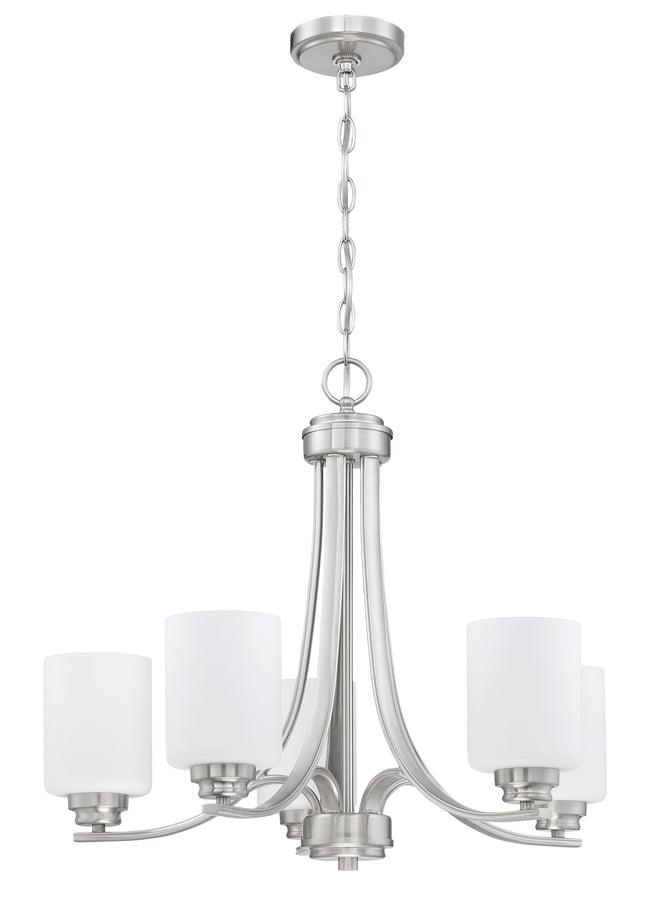 50525-BNK-WG - Bolden 5 Light 24" Wide Chandelier - Brushed Nickel