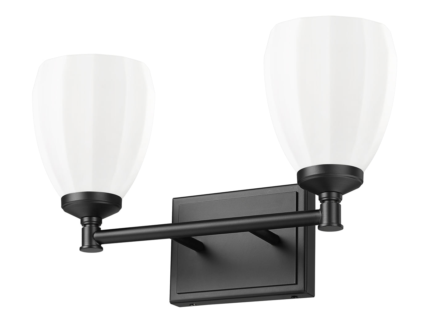 7004-2V-MB - Oren 2 Light 16" Vanity - Matte Black