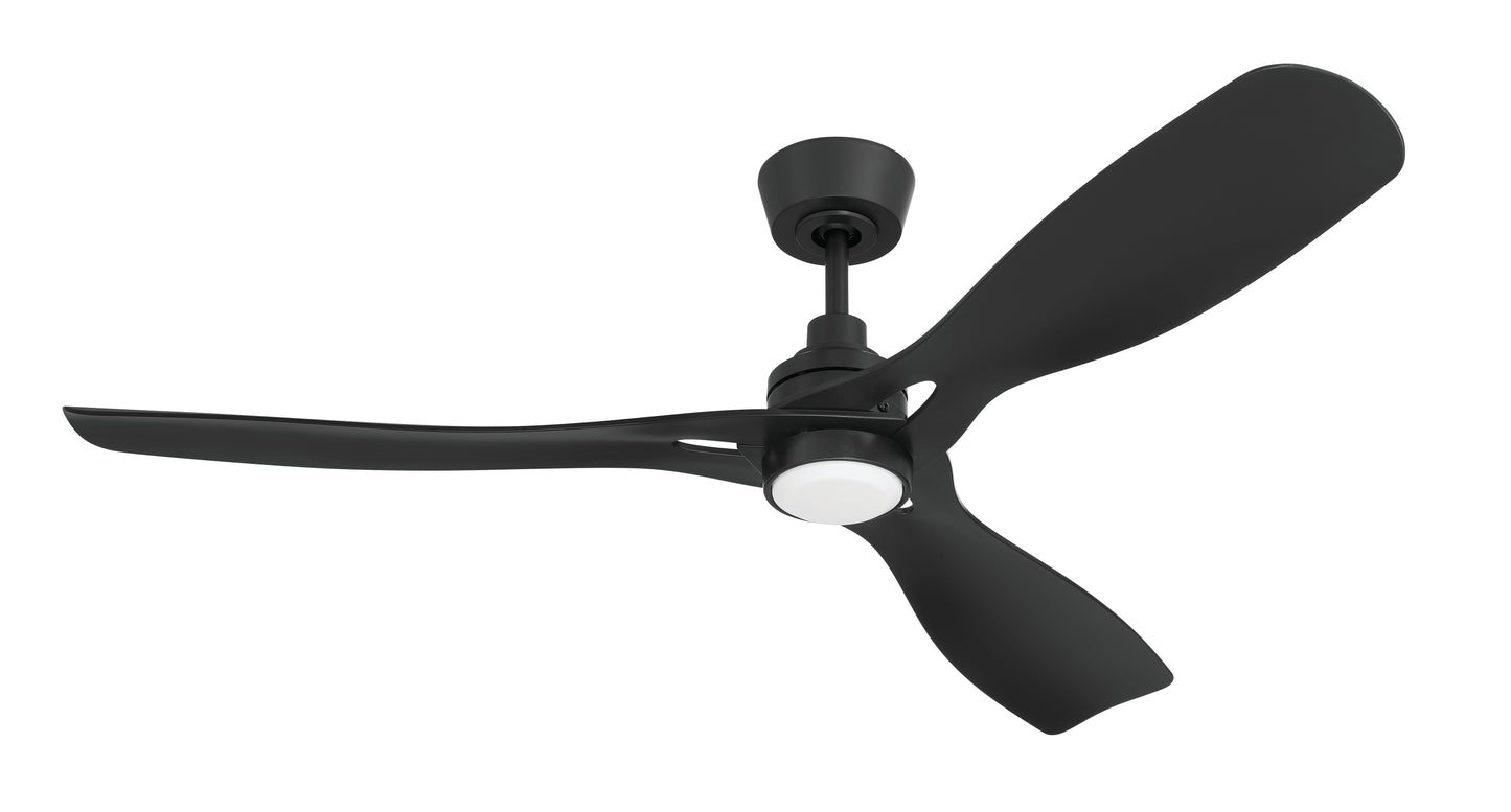 AMG52FB3 - Amigo 52" 3 Blade Indoor Outdoor Ceiling Fan with Light Kit - Flat Black