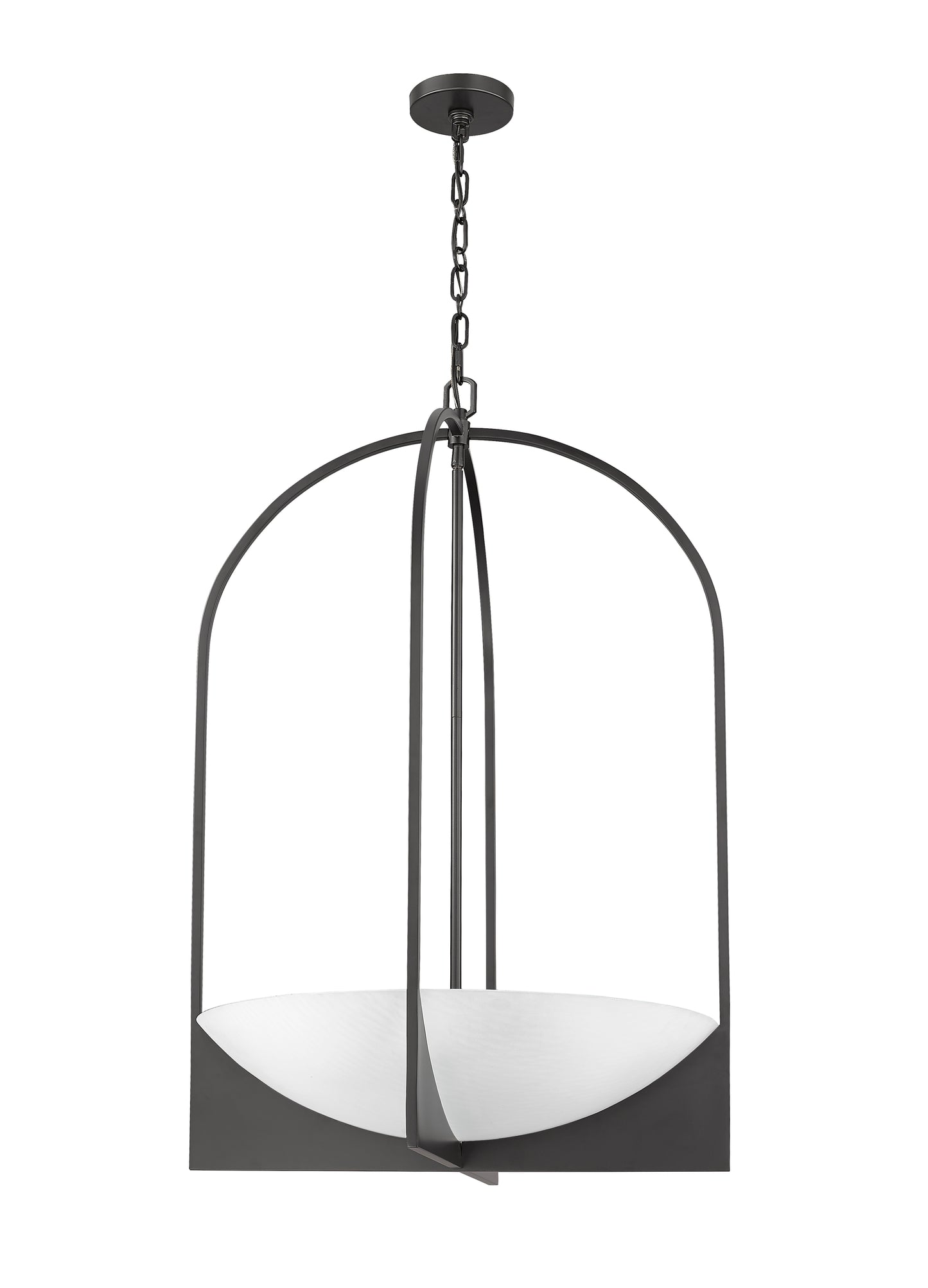 1947-38MB - Devon 6 Light 24" Chandelier - Matte Black