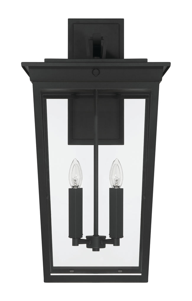 ZA7824-TB - Duncan 4 Light 28" High Outdoor Wall Lantern - Textured Black
