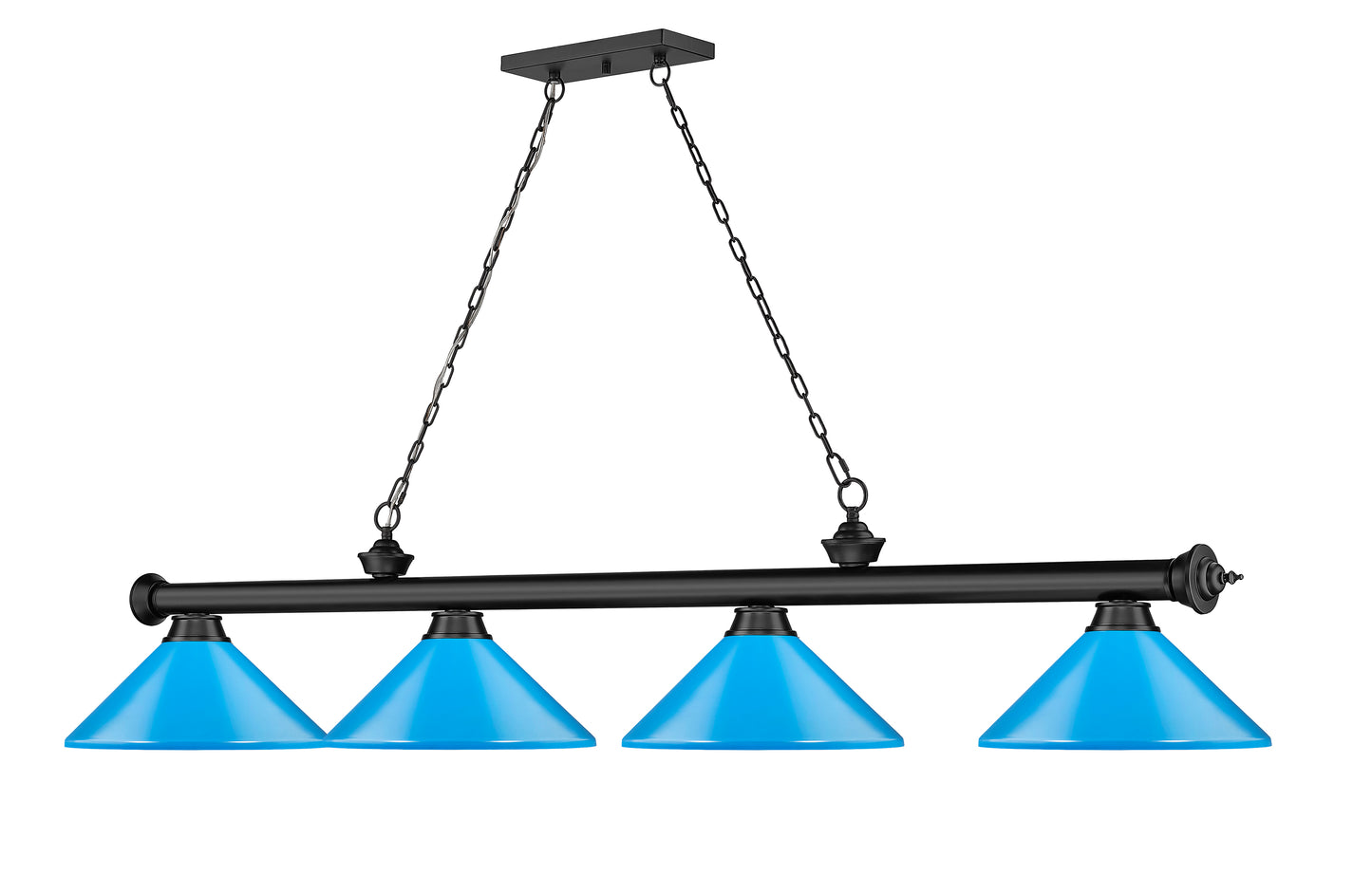 2306-4MB-MEB - Cordon 4 Light 82" Billiard - Matte Black