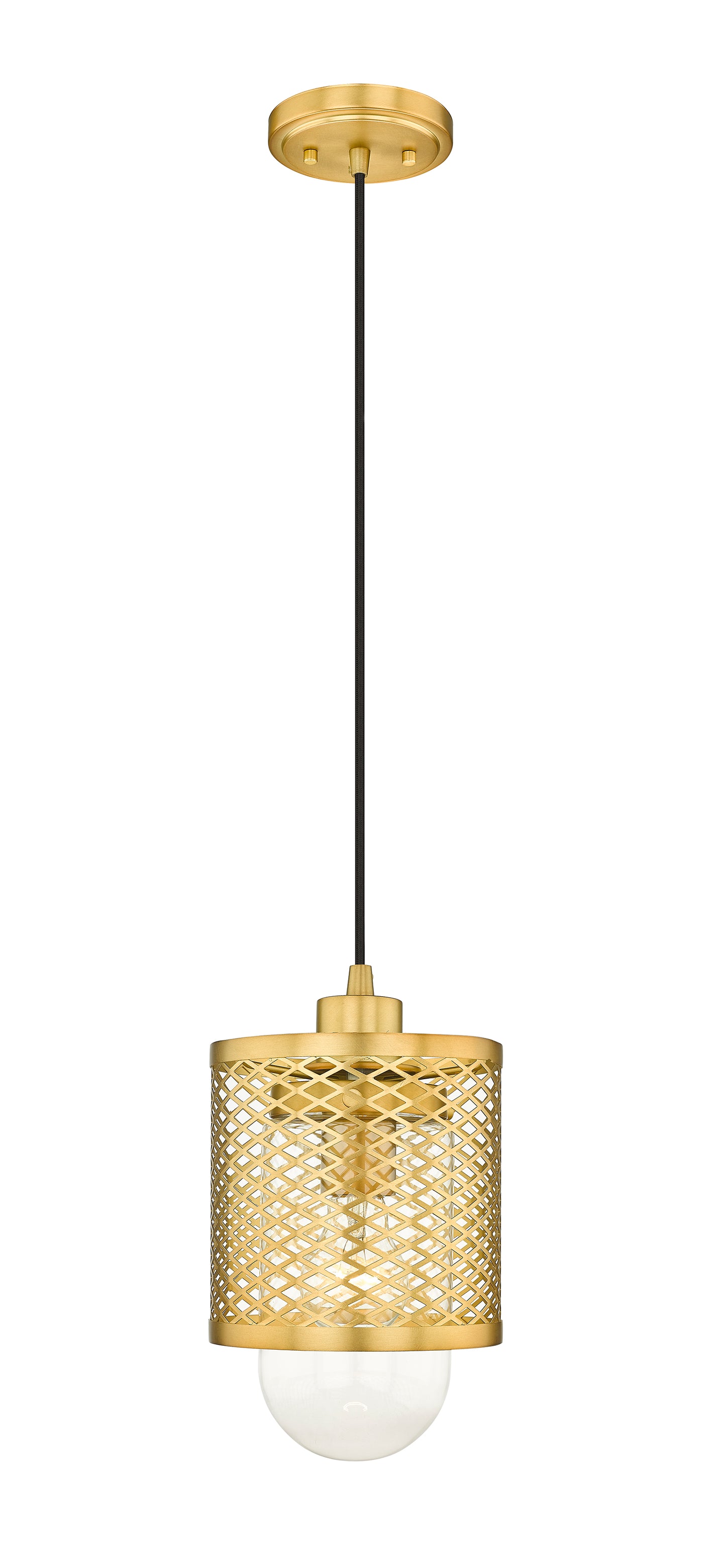 3037MP-RB - Kipton 1 Light 6" Pendant - Rubbed Brass