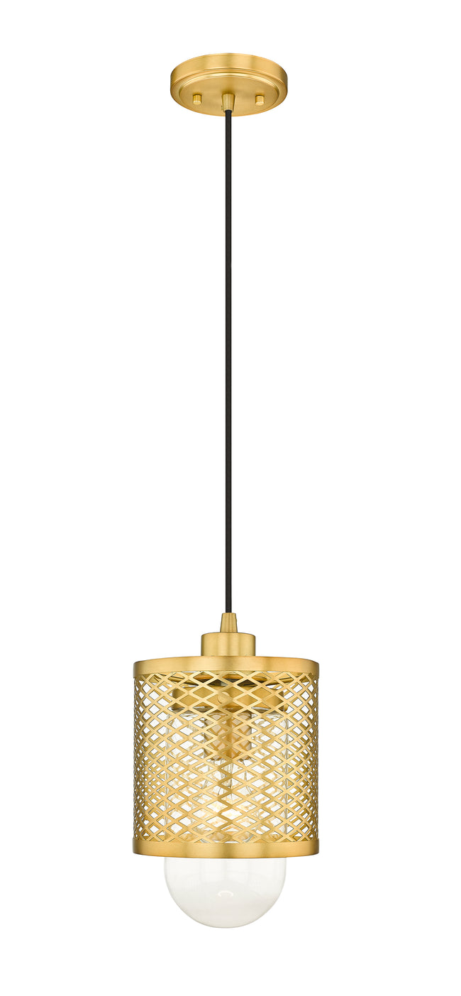 3037MP-RB - Kipton 1 Light 6" Pendant - Rubbed Brass