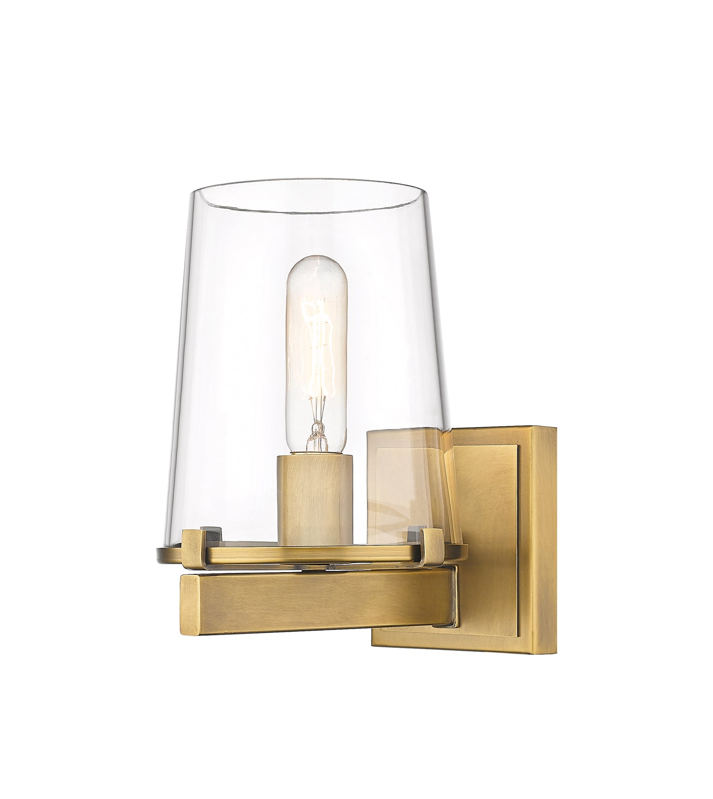 3032-1V-RB - Callista 1 Light Wall 9" Sconce - Rubbed Brass