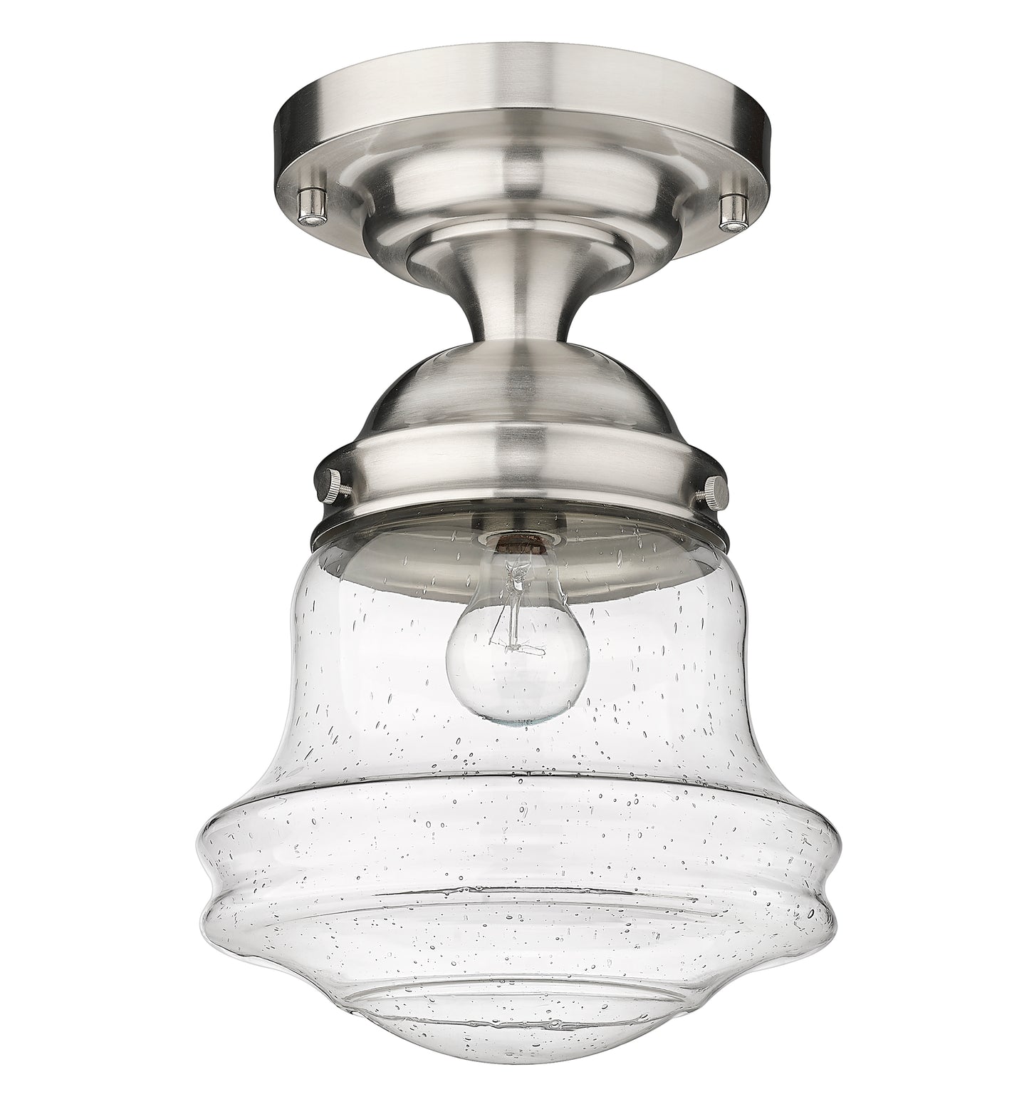 736F10-BN - Vaughn 1 Light Flush 10" Mount - Brushed Nickel
