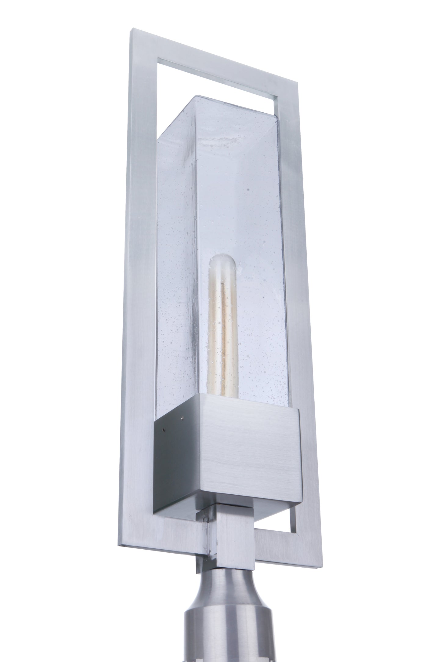 ZA4025-SA - Perimeter 1 Light 25" High Post Mount - Satin Aluminum