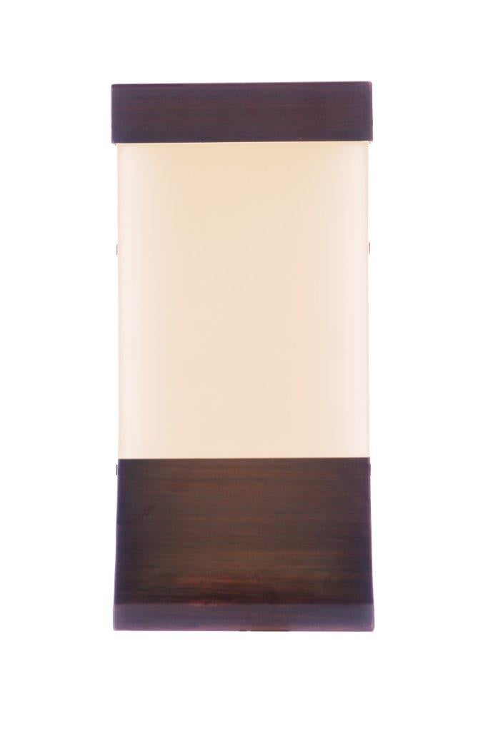 ZA5804-ABZ-LED - Vault 1 Light 12" High Outdoor Wall Lantern - Aged Bronze Brushed