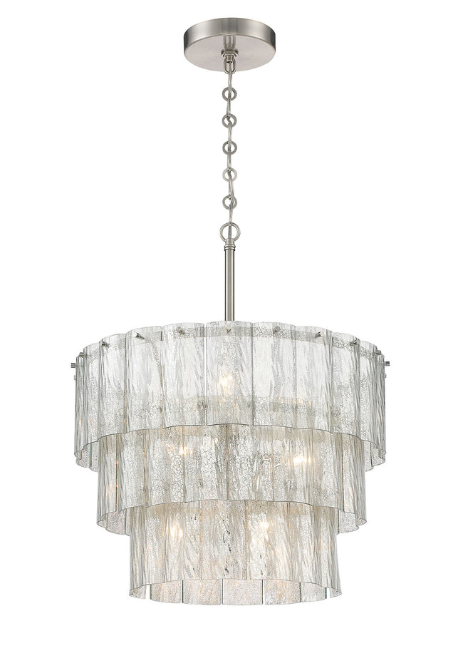 48694-BNK - Museo 9 Light 20" Wide Pendant - Brushed Nickel