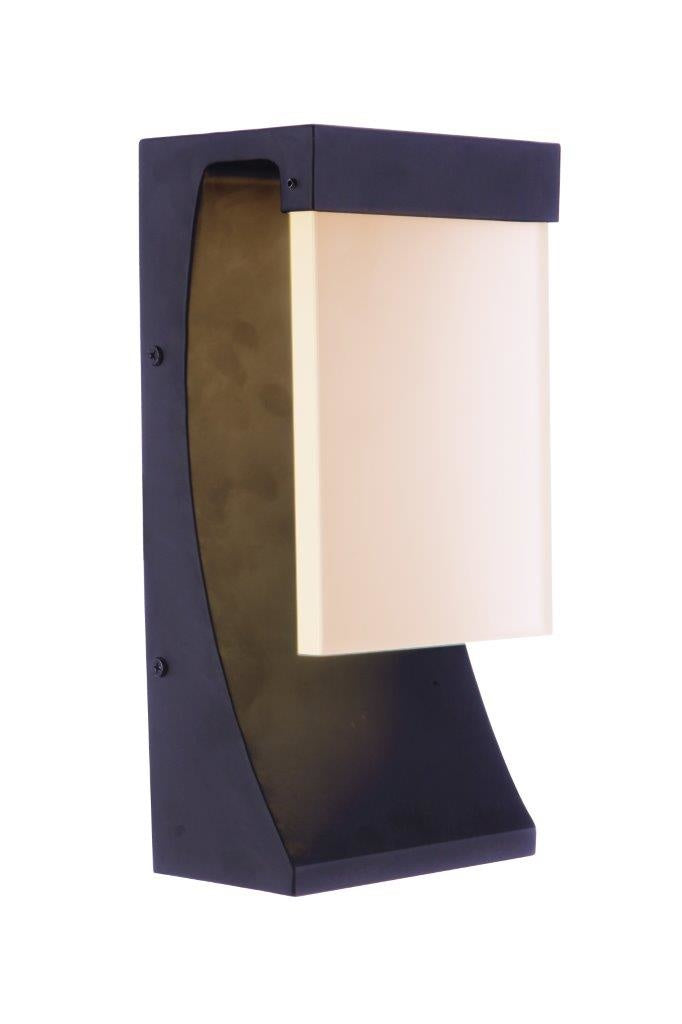 ZA5804-MN-LED - Vault 1 Light 12" High Outdoor Wall Lantern - Midnight