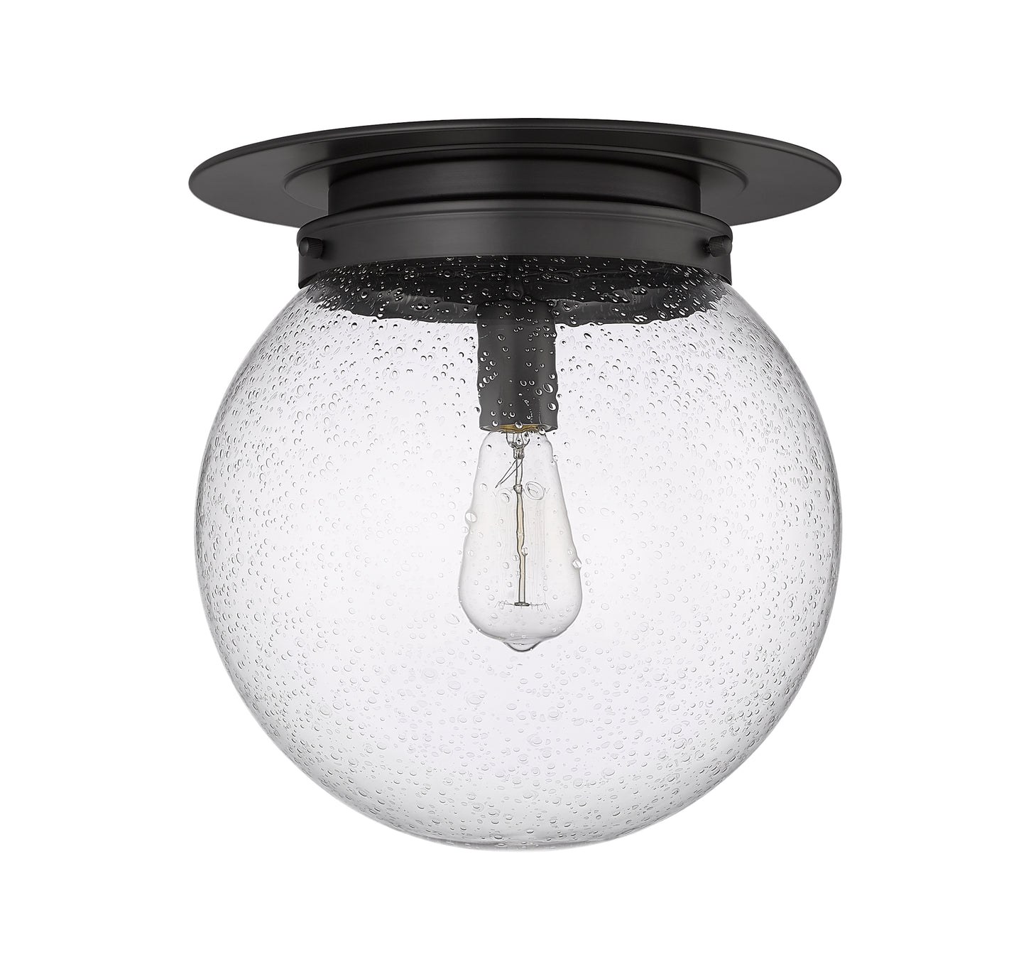 7506F13-MB - Calhoun 1 Light Flush 13" Mount - Matte Black