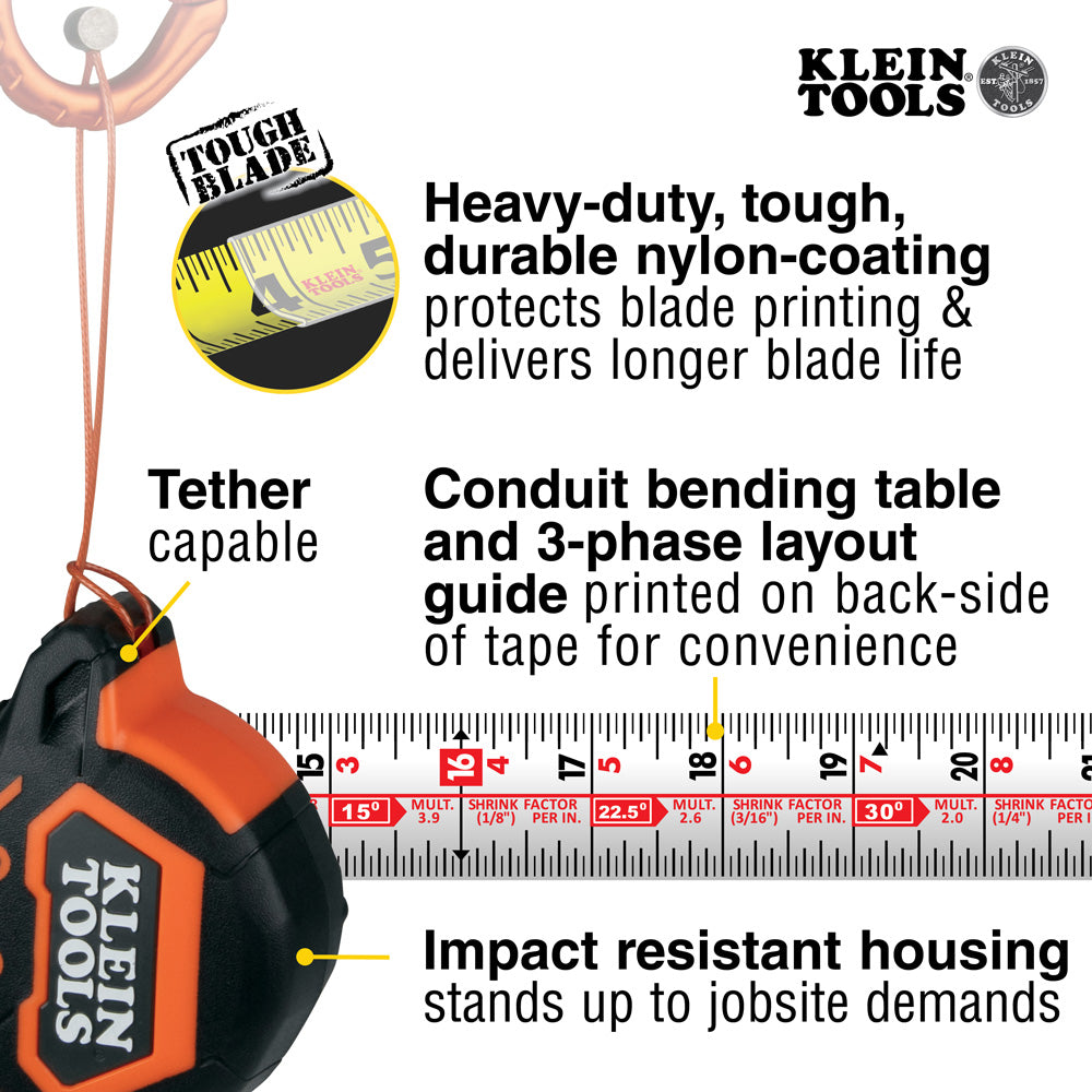9225 - 25-Foot Magnetic Double-Hook Tape Measure