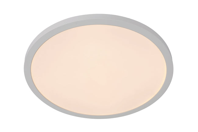 X9415-W-LED-5CCT - Slim Line II 1 Light 15" Wide Flush Mount - White