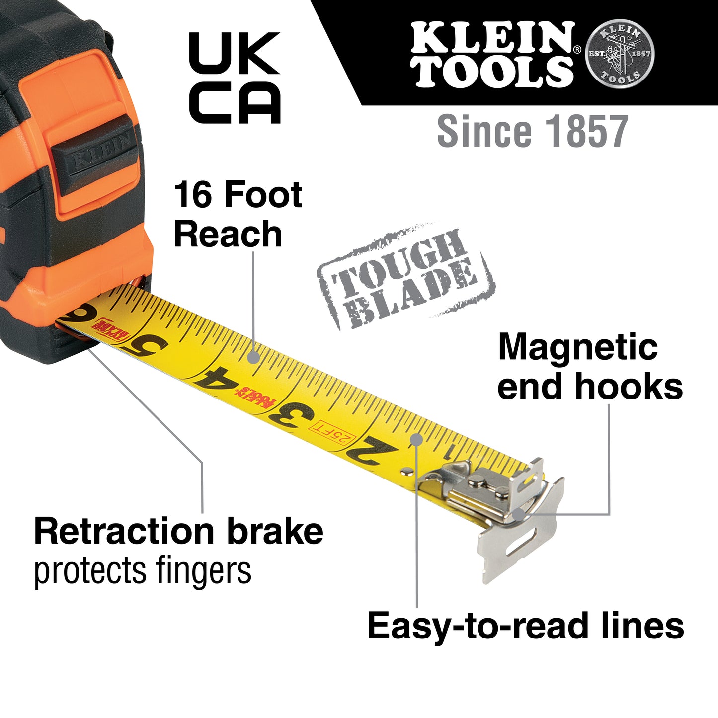 9225 - 25-Foot Magnetic Double-Hook Tape Measure