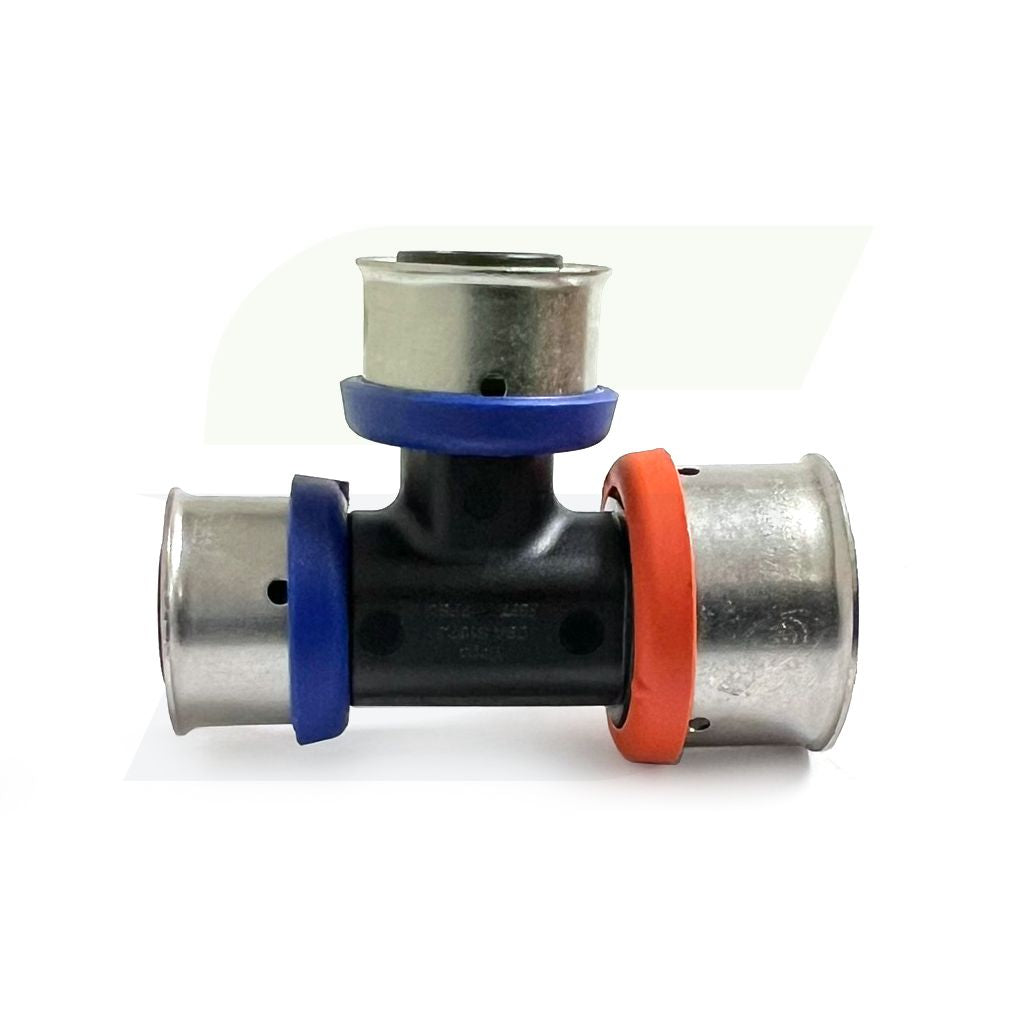 49544 - V5618 Polymer PEX Tee, 1" x 3/4" x 3/4"