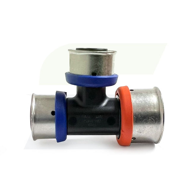 49544 - V5618 Polymer PEX Tee, 1" x 3/4" x 3/4"