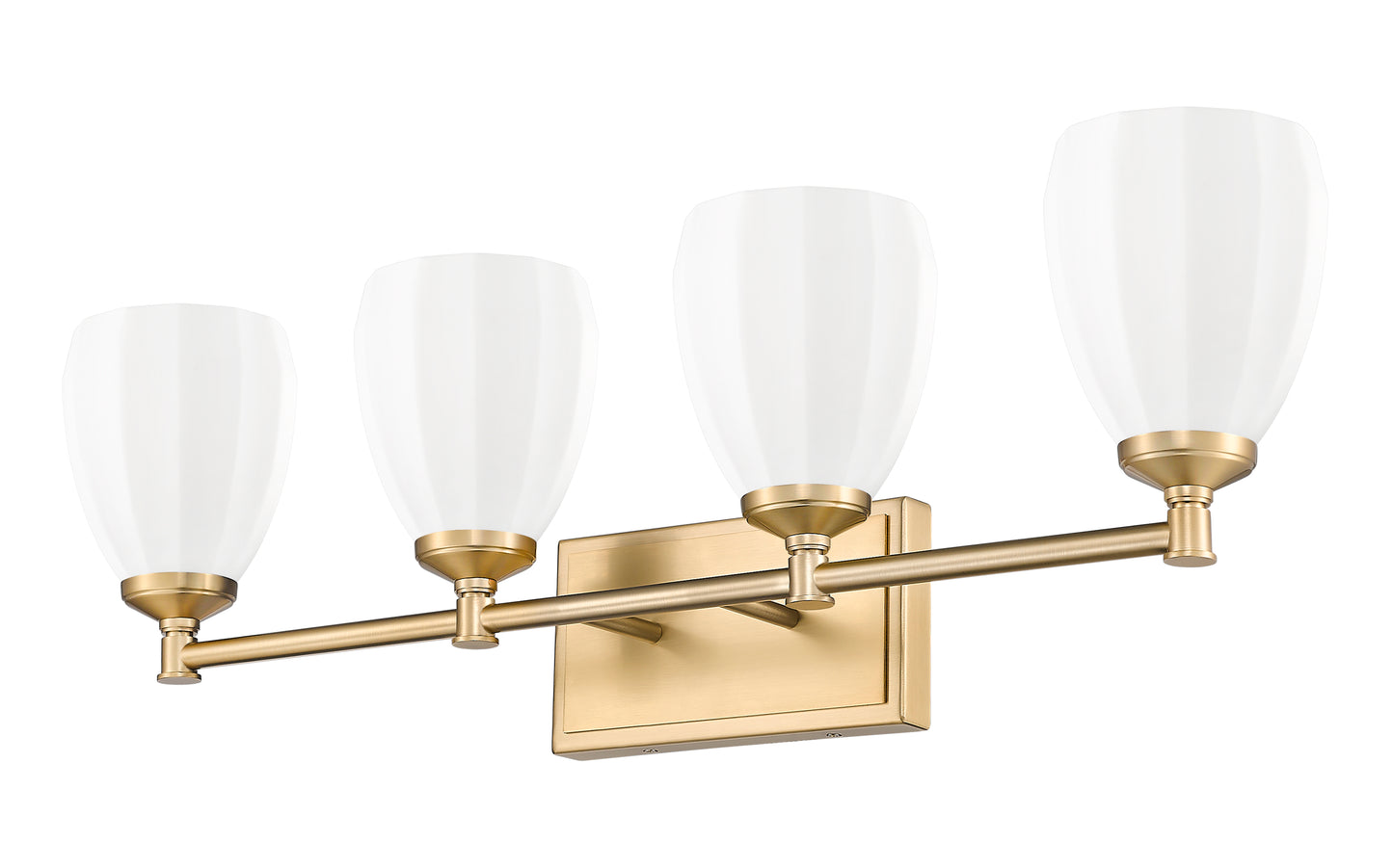 7004-4V-MGLD - Oren 4 Light 31" Vanity - Modern Gold