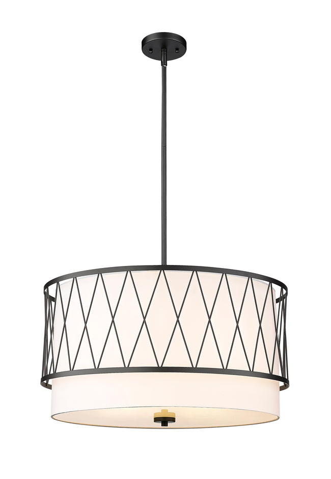 198-24MB - Dalton 4 Light 24" Pendant - Matte Black