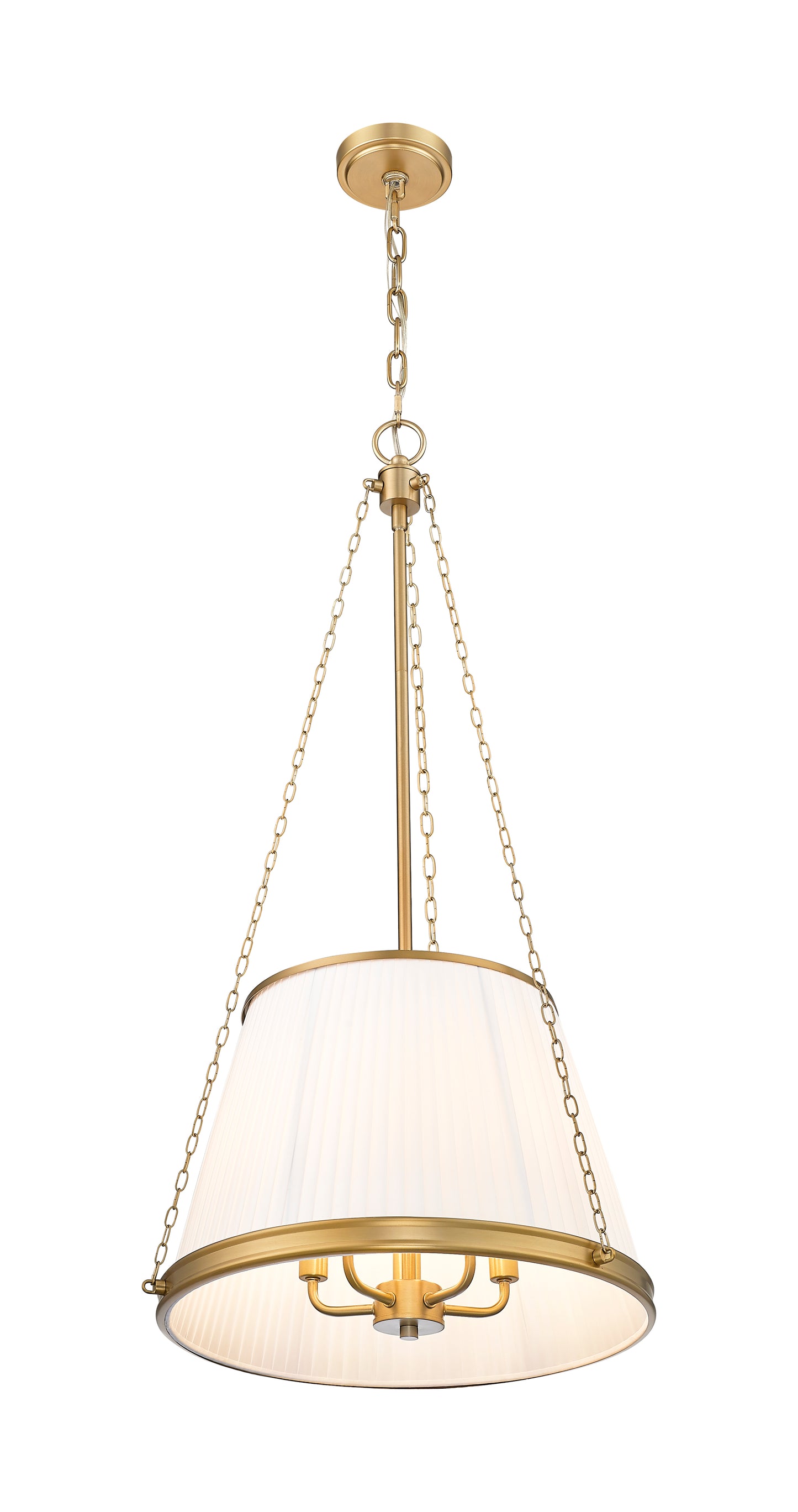 1954P18-MGLD - Madeline 5 Light 18" Pendant - Modern Gold