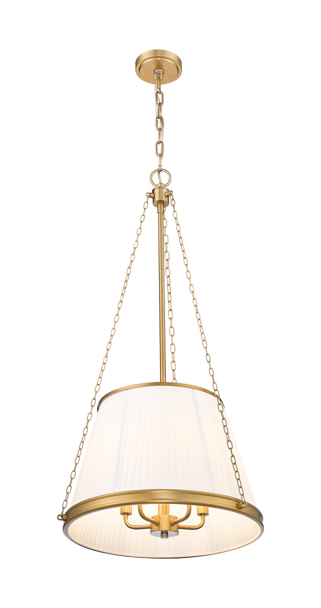 1954P18-MGLD - Madeline 5 Light 18" Pendant - Modern Gold