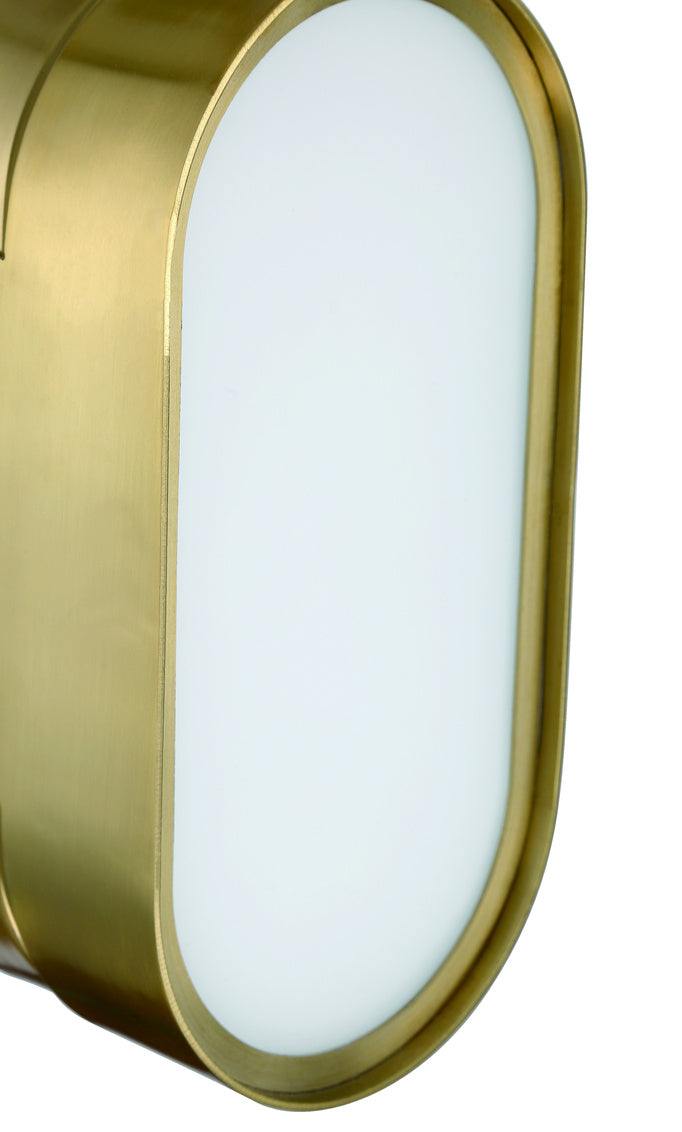 54960-SB-LED - Melody 1 Light 10" High Wall Sconce - Satin Brass