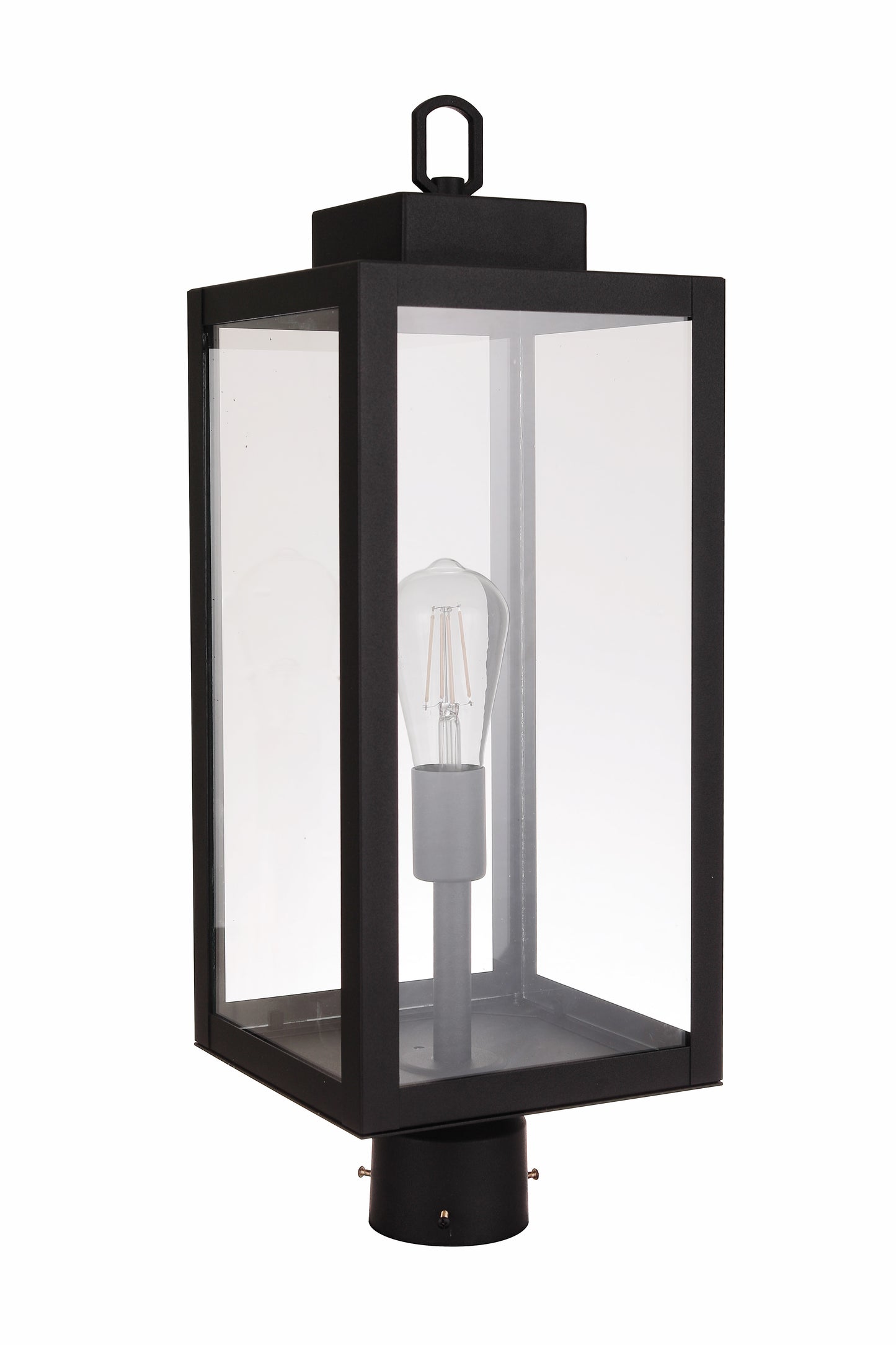 ZA6825-TB - Marin 1 Light 23" High Outdoor Post - Textured Black