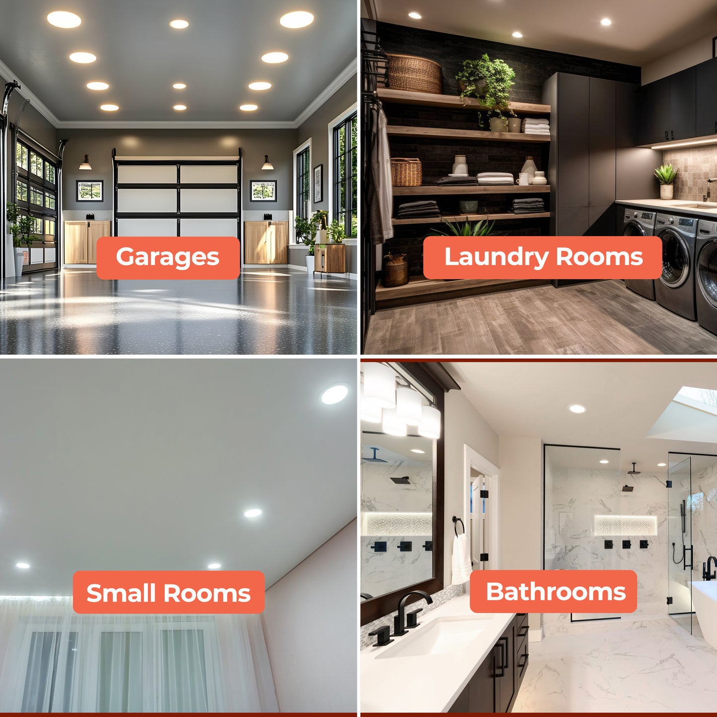 773602 - 5" Flush Mount LED Ceiling Light - 10.3 Watt - 3000K - Nickel