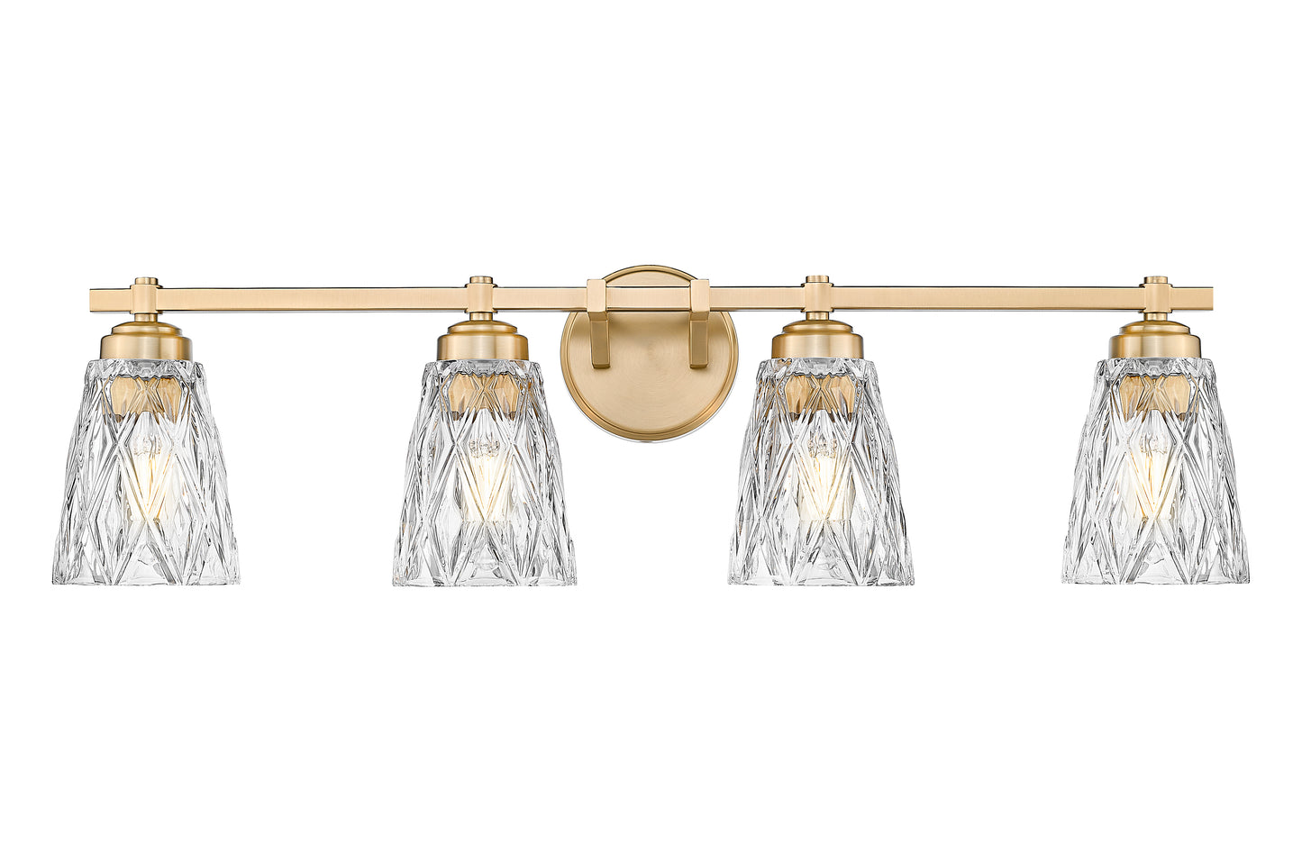 1960-4V-MGLD - Andree 4 Light 32" Vanity - Modern Gold