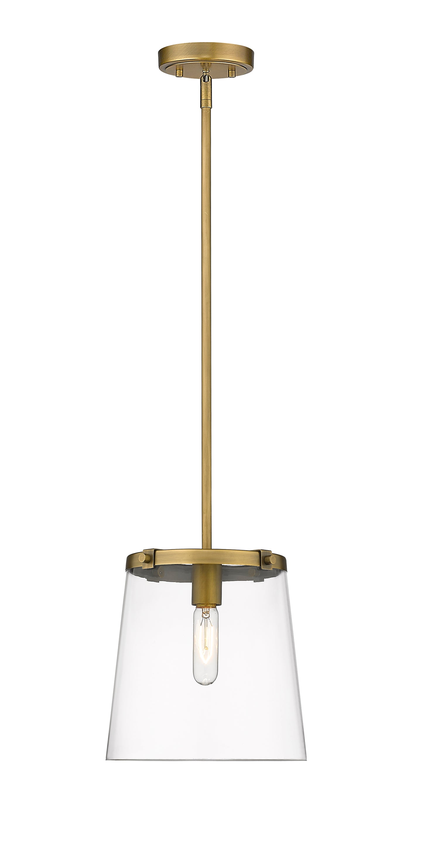 3032P10-RB - Callista 1 Light 10" Pendant - Rubbed Brass