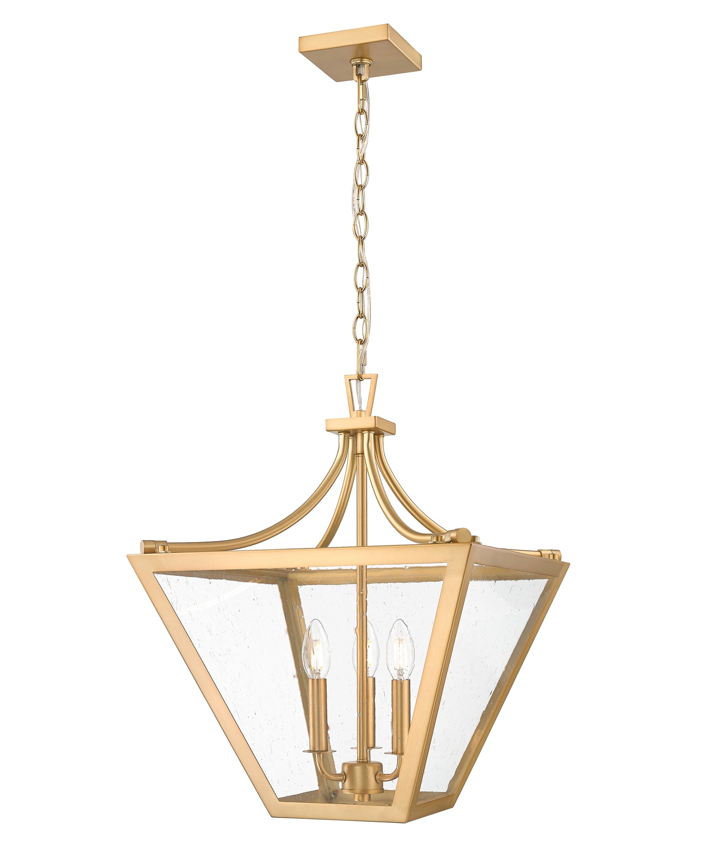 1961-3C-RB - Montalcino 3 Light 16" Chandelier - Rubbed Brass