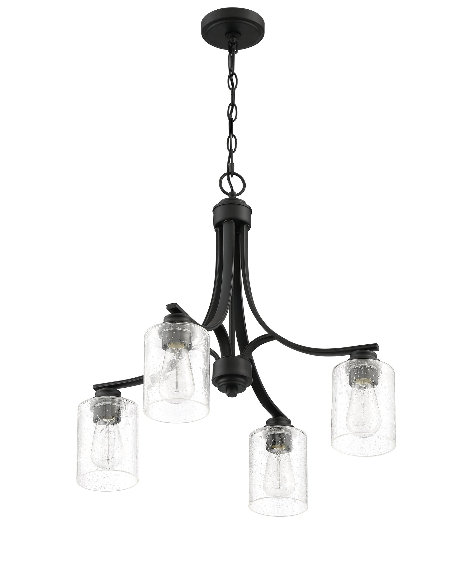 50524-FB - Bolden 4 Light 23" Wide Chandelier - Flat Black