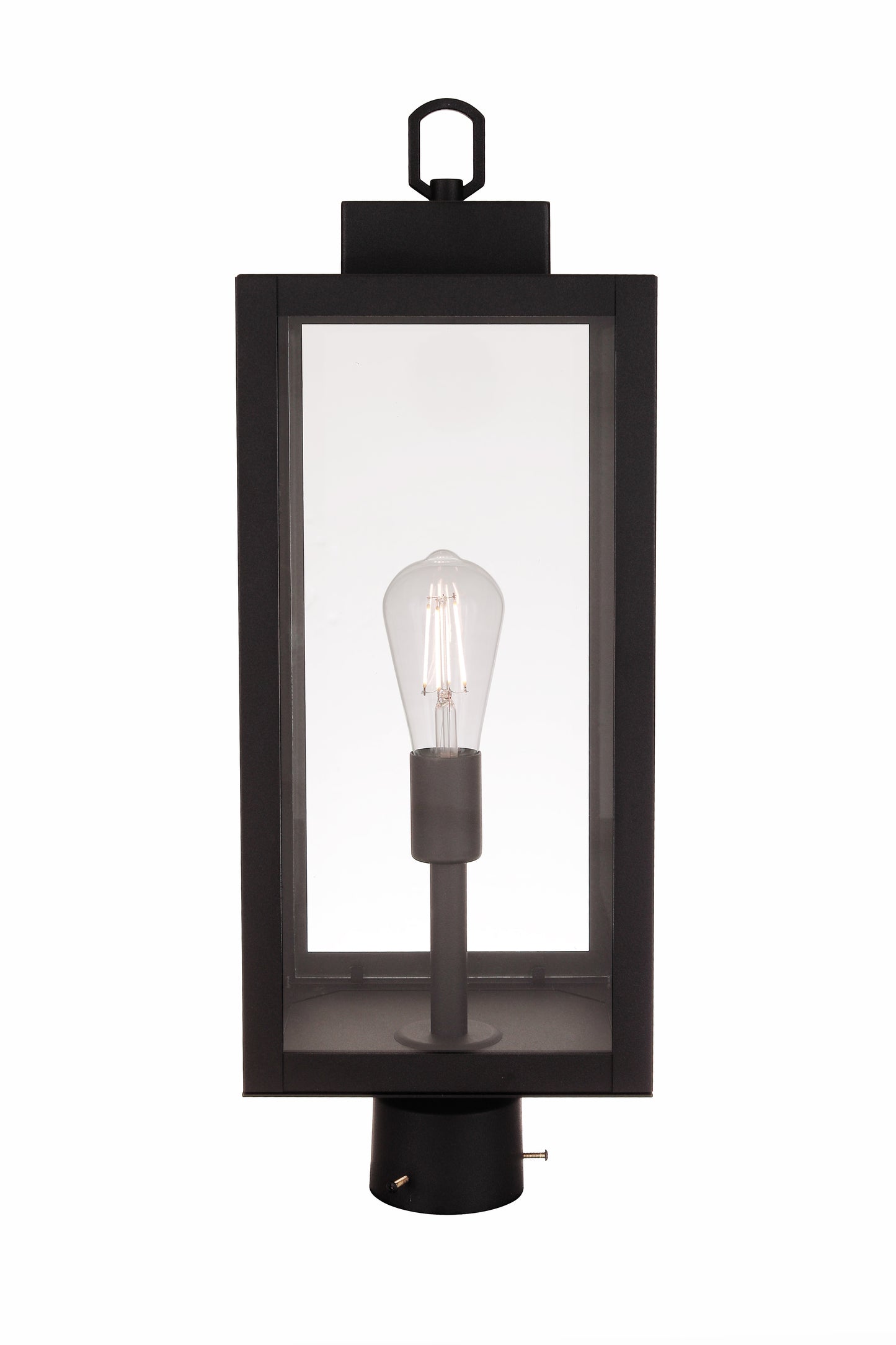 ZA6825-TB - Marin 1 Light 23" High Outdoor Post - Textured Black