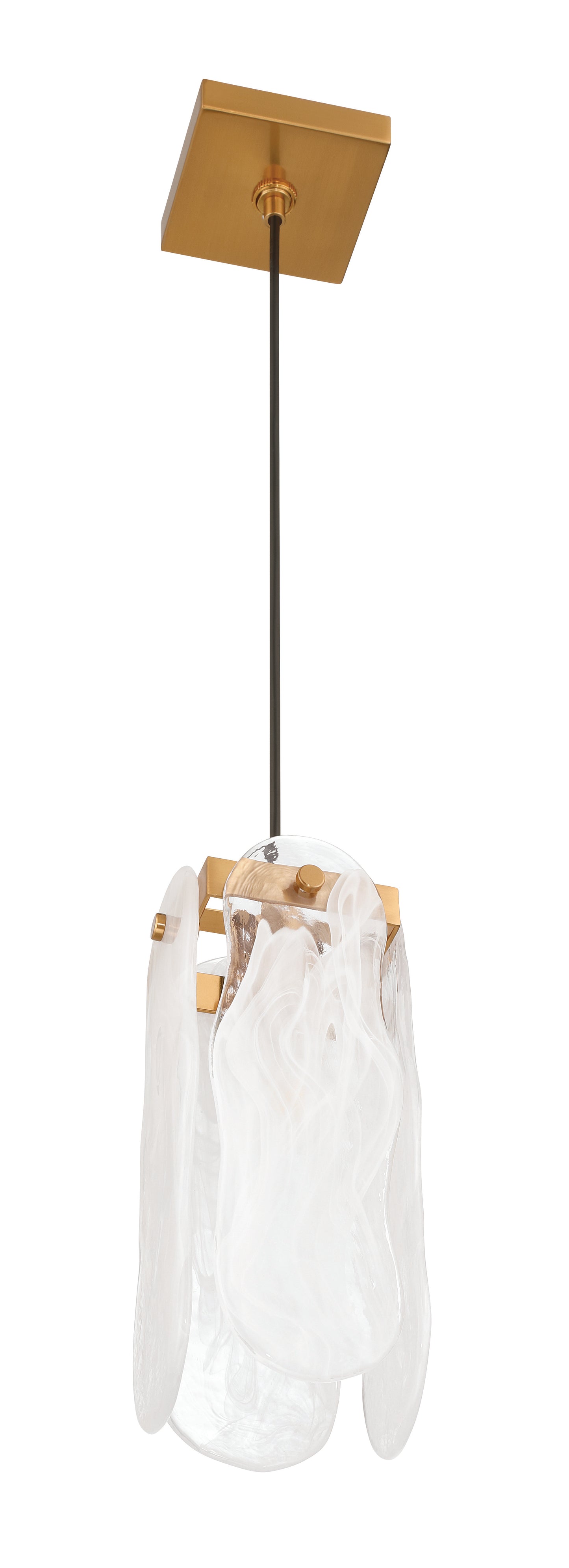 59991-SB - Angela 1 Light 5.5" Wide Pendant - Satin Brass