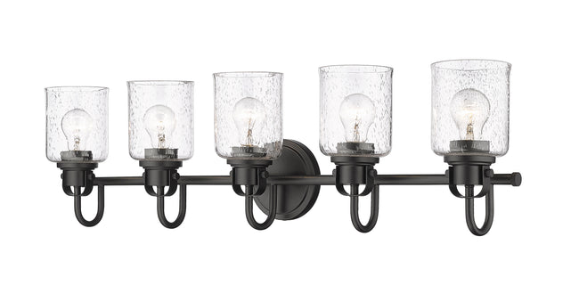 340-5V-MB - Kinsley 5 Light 35" Vanity - Matte Black
