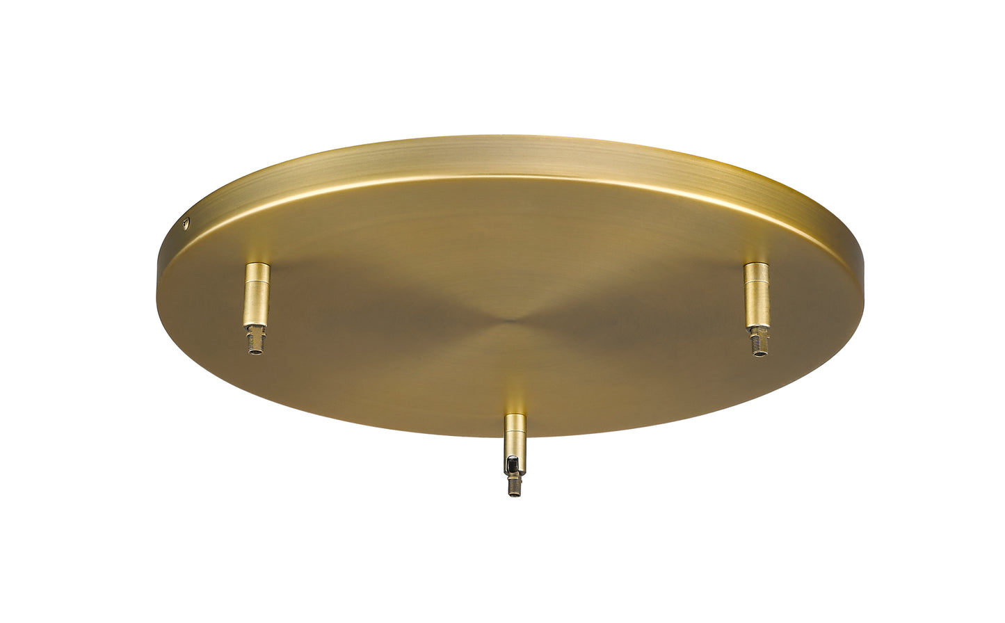 CP1803-HBR - Multi Point Canopy 3 Light Ceiling 18" Plate - Heritage Brass