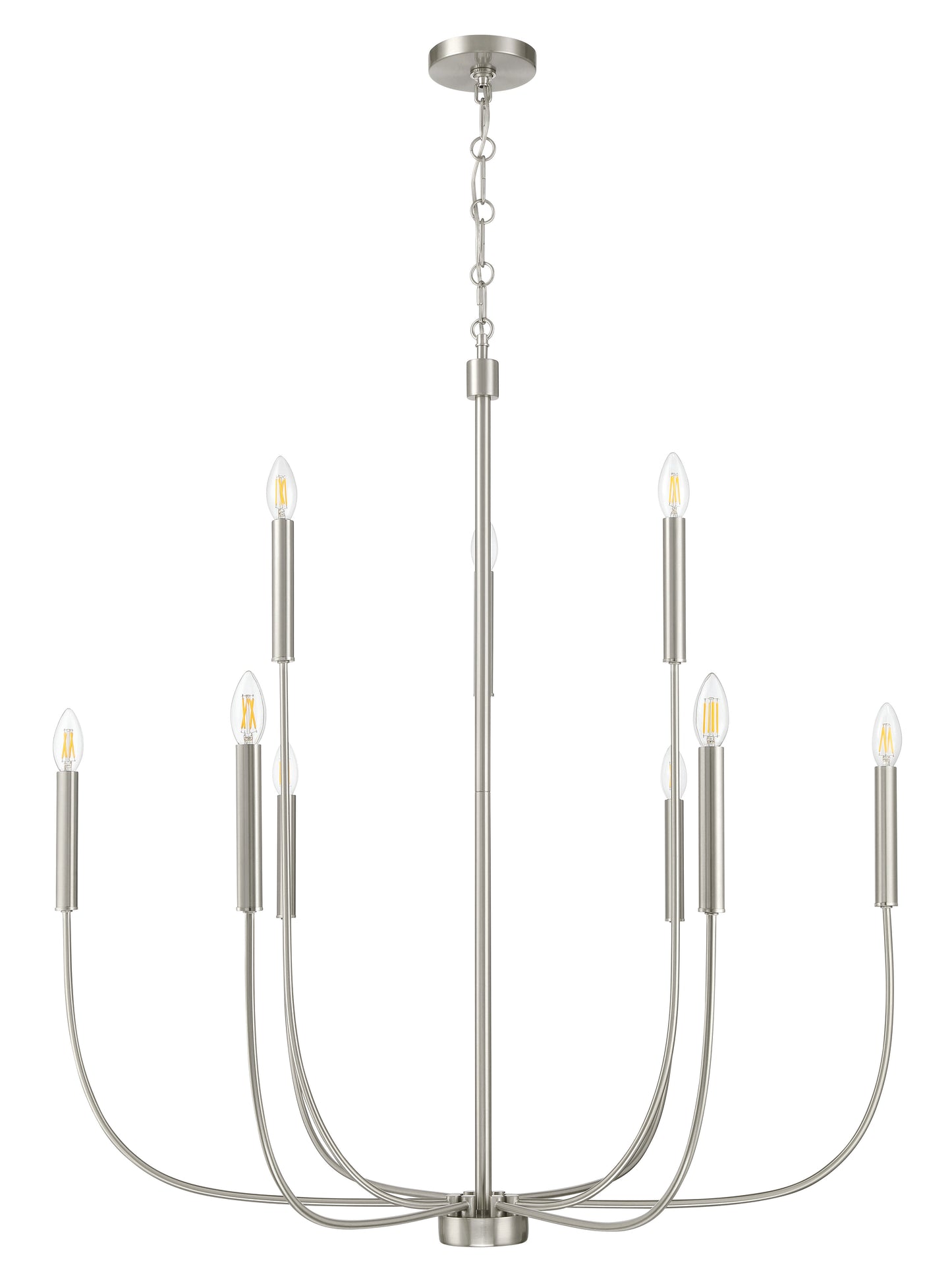 59829-BNK - Traci 9 Light 37" Wide Chandelier - Brushed Nickel