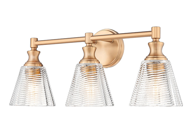 7704-3V-MGLD - Auden 3 Light 24" Vanity - Modern Gold